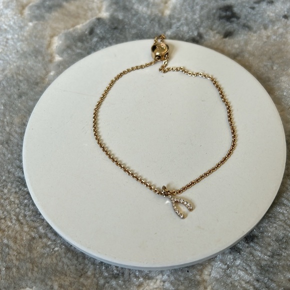 Banana Republic Gold Bracelet with Crystal Accents - Picture 5 of 5